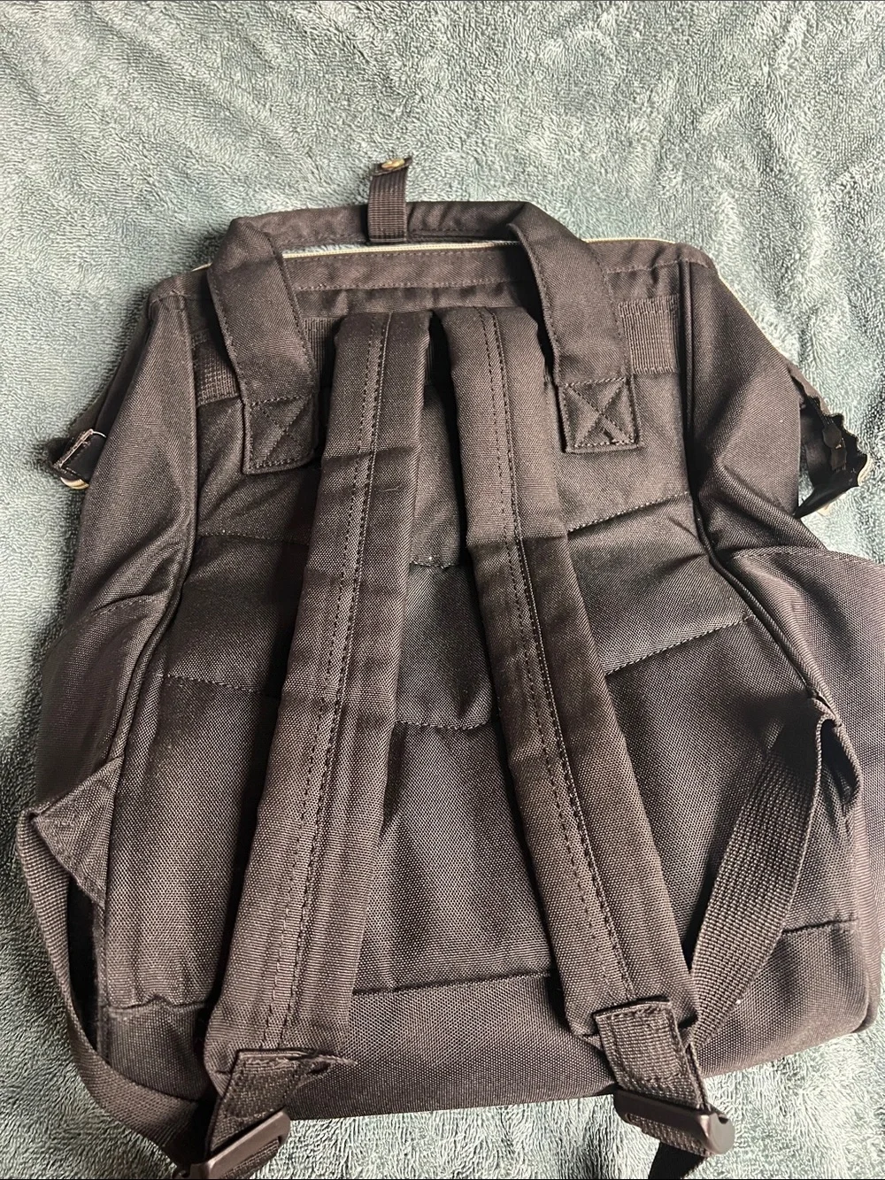 Black Backpack with Front Zip Pocket